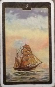 Scarabeo Lenormand Ship Card