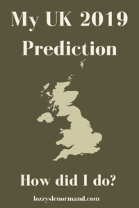 UK 2019 Prediction header: How Did I do