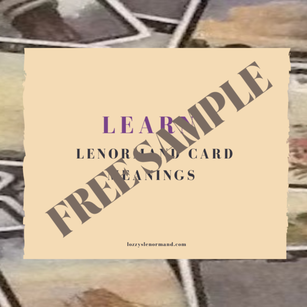 Learn Lenormand Card Meanings Course FREE Try-Out Version