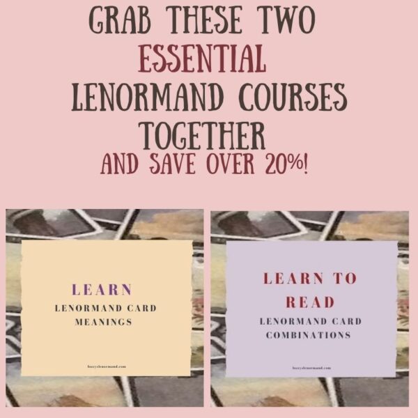 Learn Lenormand Card Meanings/ Learn To Read Card Combinations COURSE BUNDLE